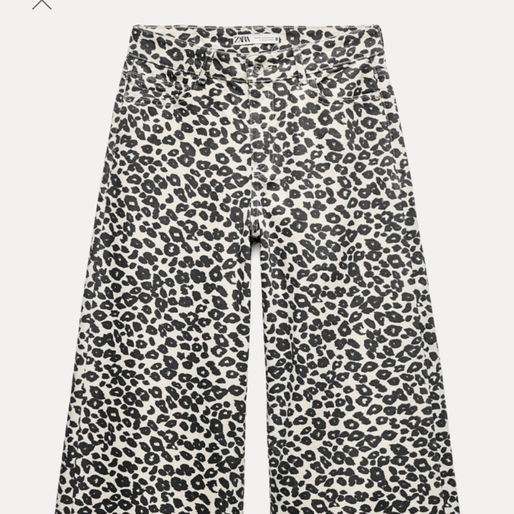 Zara Leopard Jeans NWT